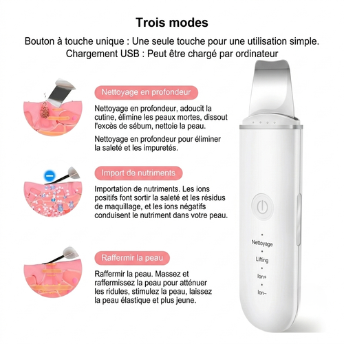 Kelya Limpiador Facial Ultrasónico Profesional – Limpieza y Lifting Facial