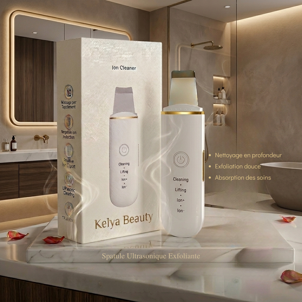 Kelya Limpiador Facial Ultrasónico Profesional – Limpieza y Lifting Facial