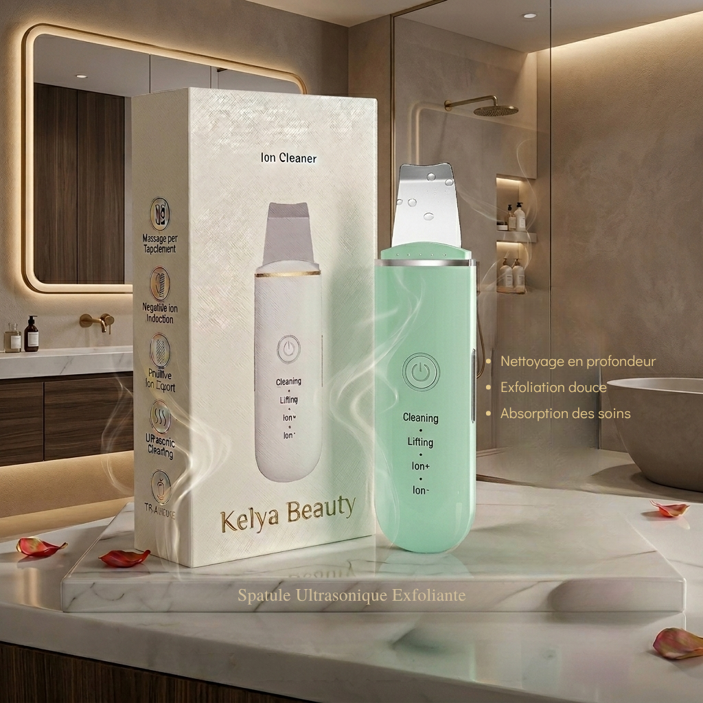 Kelya Limpiador Facial Ultrasónico Profesional – Limpieza y Lifting Facial